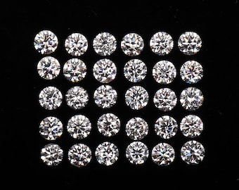 1.0 CT, 2.6 To 3.0 MM Lab Grown Diamond Round Brilliant Diamond Lab Diamond Lab Created Diamond Loose Diamond Melee Diamond For Ring Band