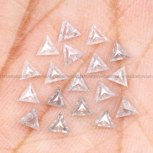 Salt And Pepper Diamond | Triangle Cut Diamond | Natural Loose Diamond | Fancy Diamond For Engagement Ring , Earrings , Pendant 3.5 MM |