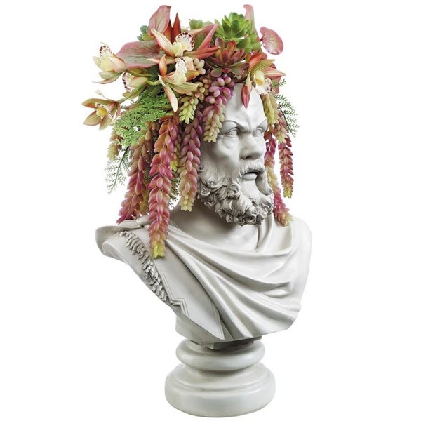 16.5"H Socrates The Philosopher Planter Statue - Free Ship