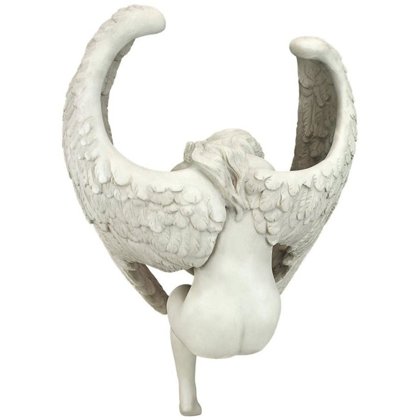 Mourning Angel Sculpture Stone Finish Statue Free Shipping Etsy