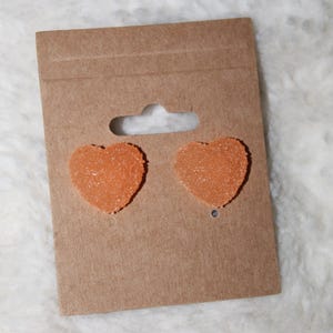 Candy gummy hearts dangle and stud earrings