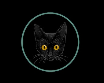 CHAT NOIR | Autocollant vinyle