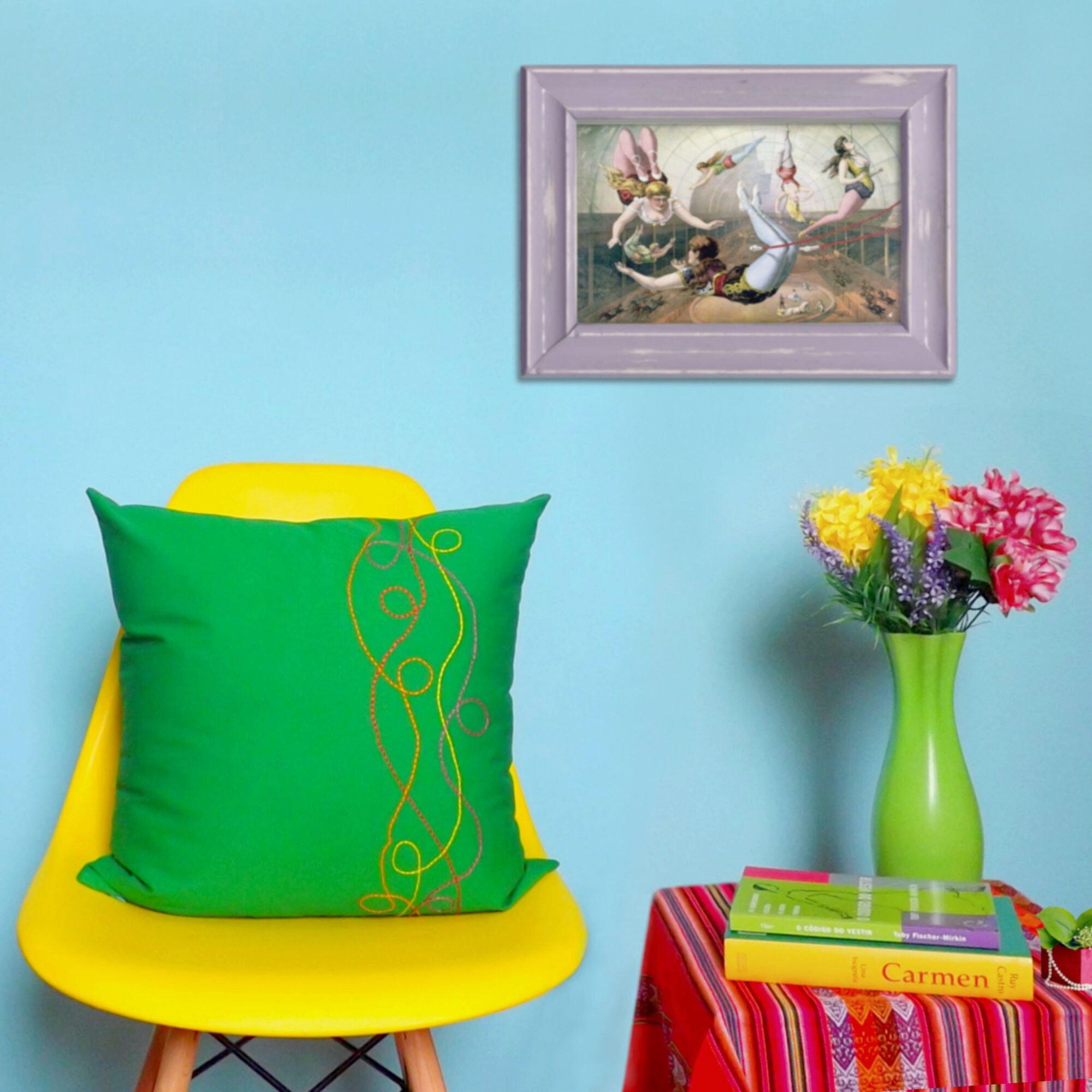 Housse de Coussin Serpentin Ii Vert