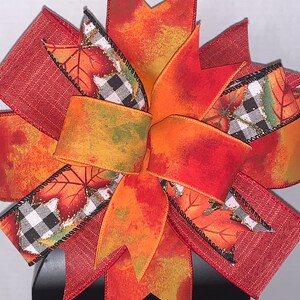 Fall Bow, Fall Wreath Bow, Fall Lantern Bow, Fall Door Hanger Bow, Wreath Bow, Lantern Bow, Door Hanger Bow, Mantle Bow, Thanksgiving Bow