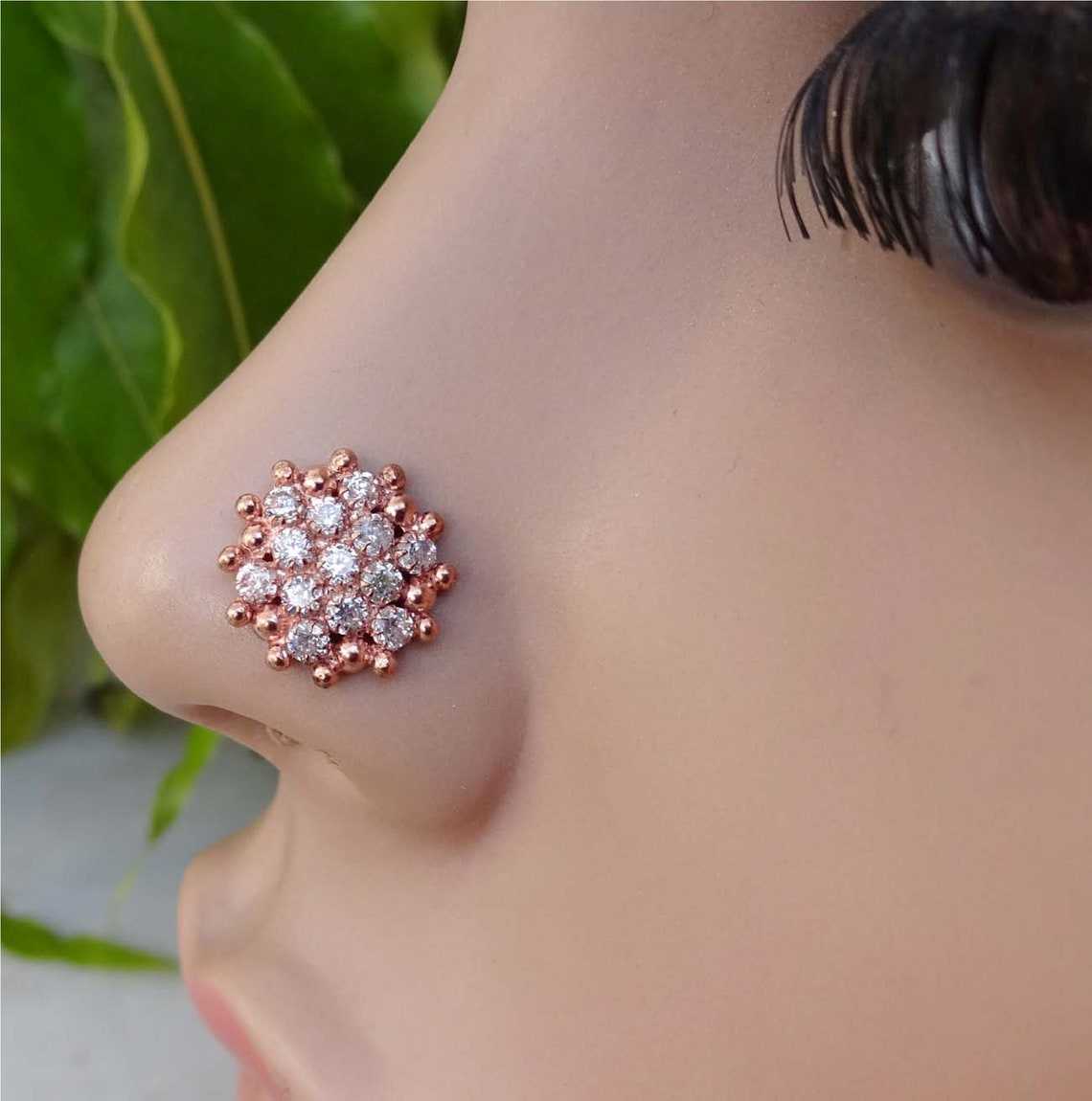 Großer Nasenpiercing zierliche Nasenring Indischer Nasenring Etsy
