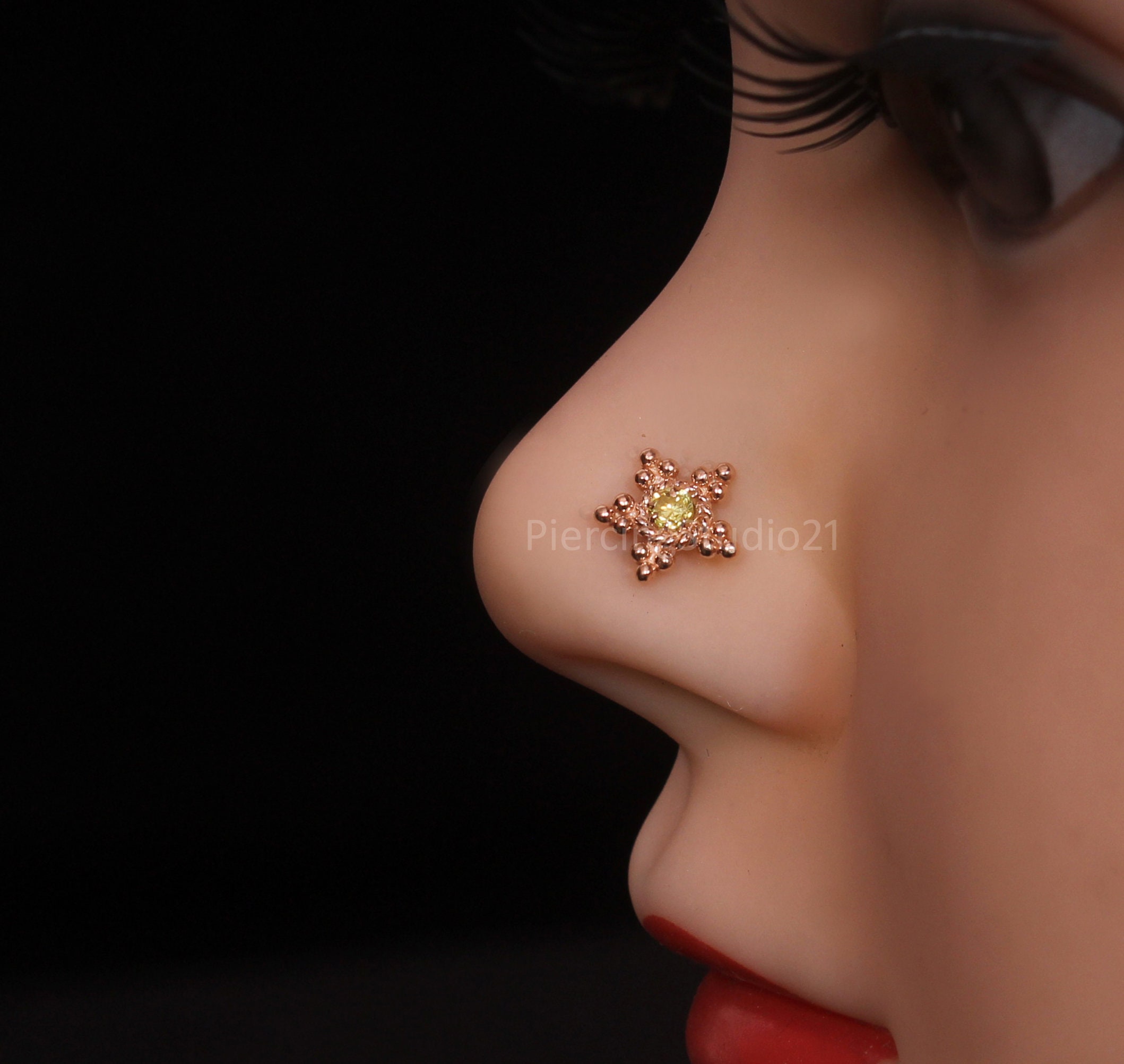 Nose pin new style sale