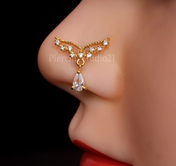 Etsy gold sale nose hoop