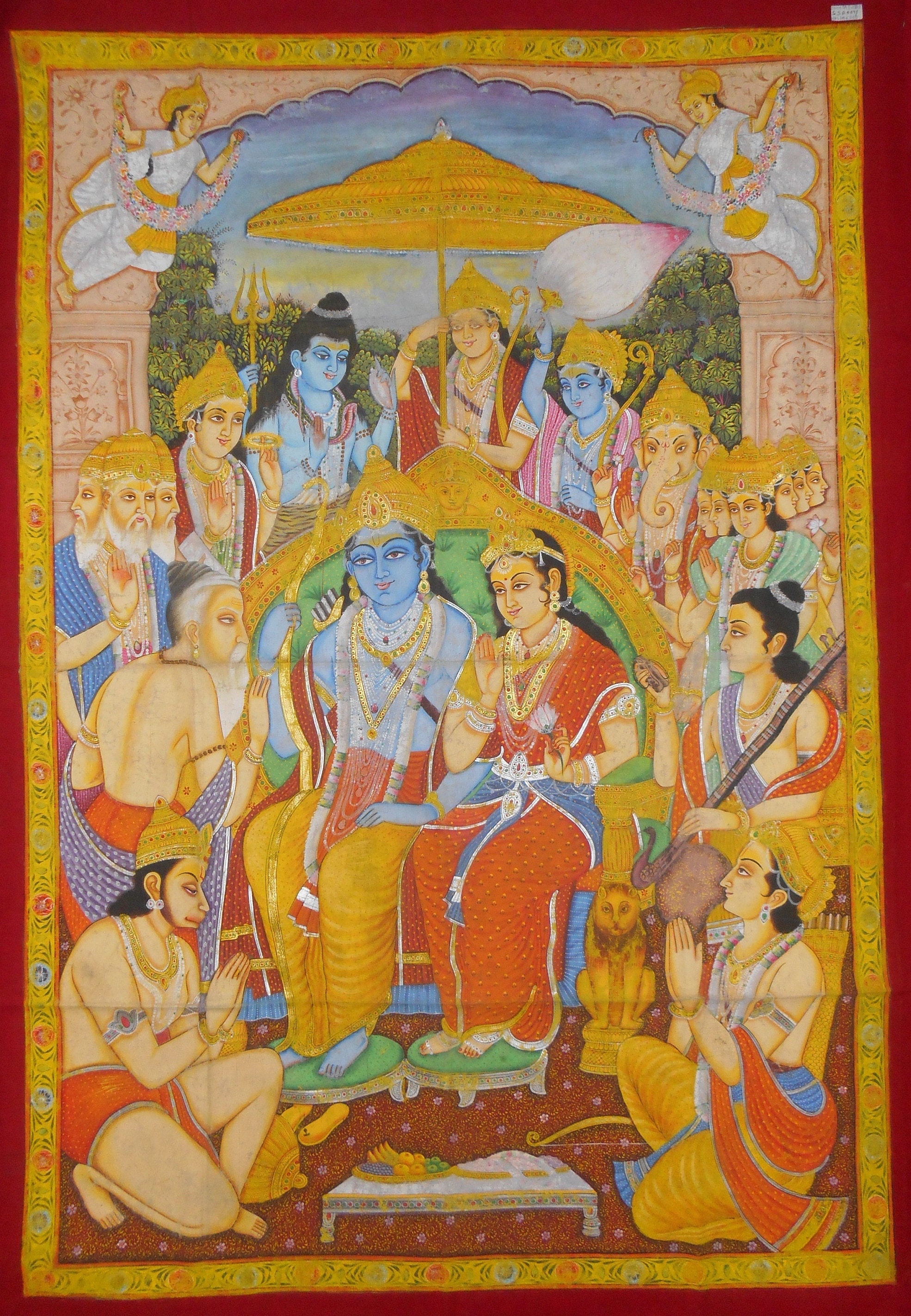 RAM SITA PAINTING indian traditional painting home decor wall Etsy