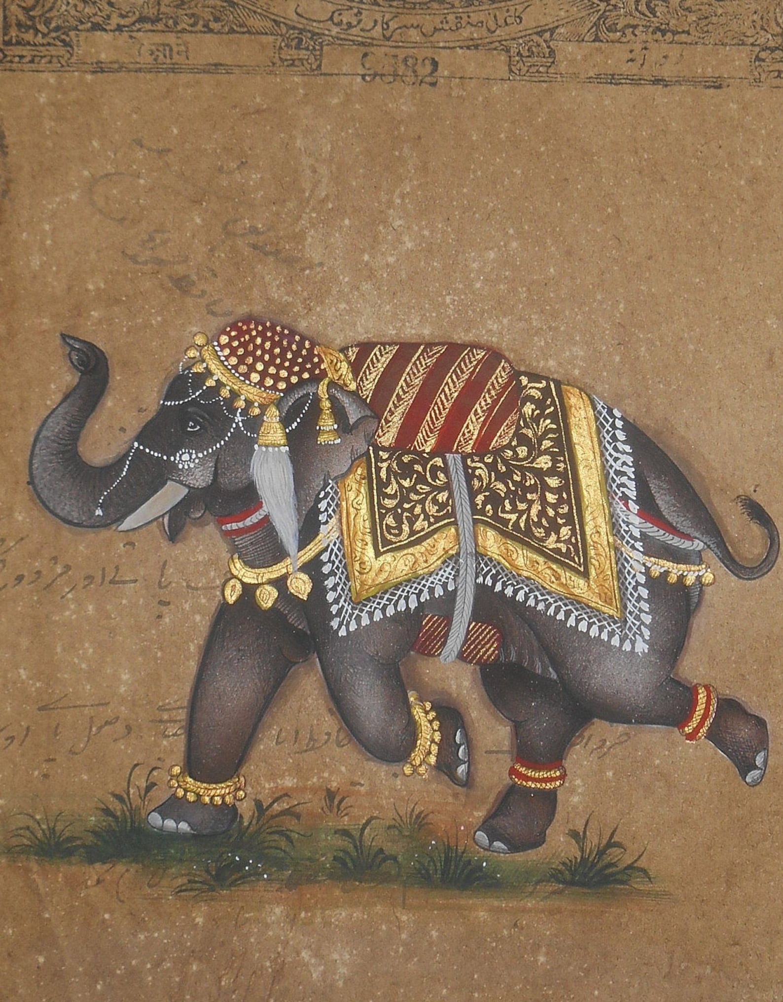 MINIATURE ELEPHANT Indian Miniature Paper Painting Home Decor Etsy