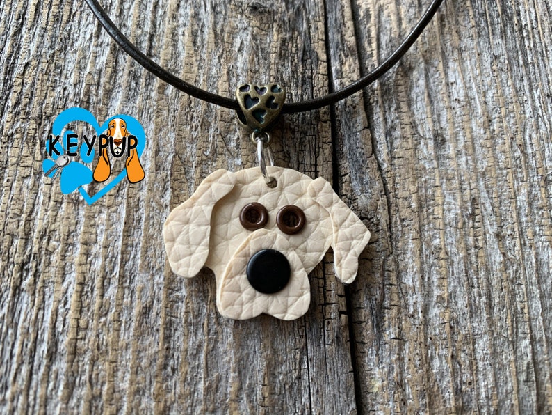 Labrador Retriever Necklace Leather Dog Jewelry Custom Pet Loss Pet Sympathy Dog Memorial Gift Personalized Birthday Gift