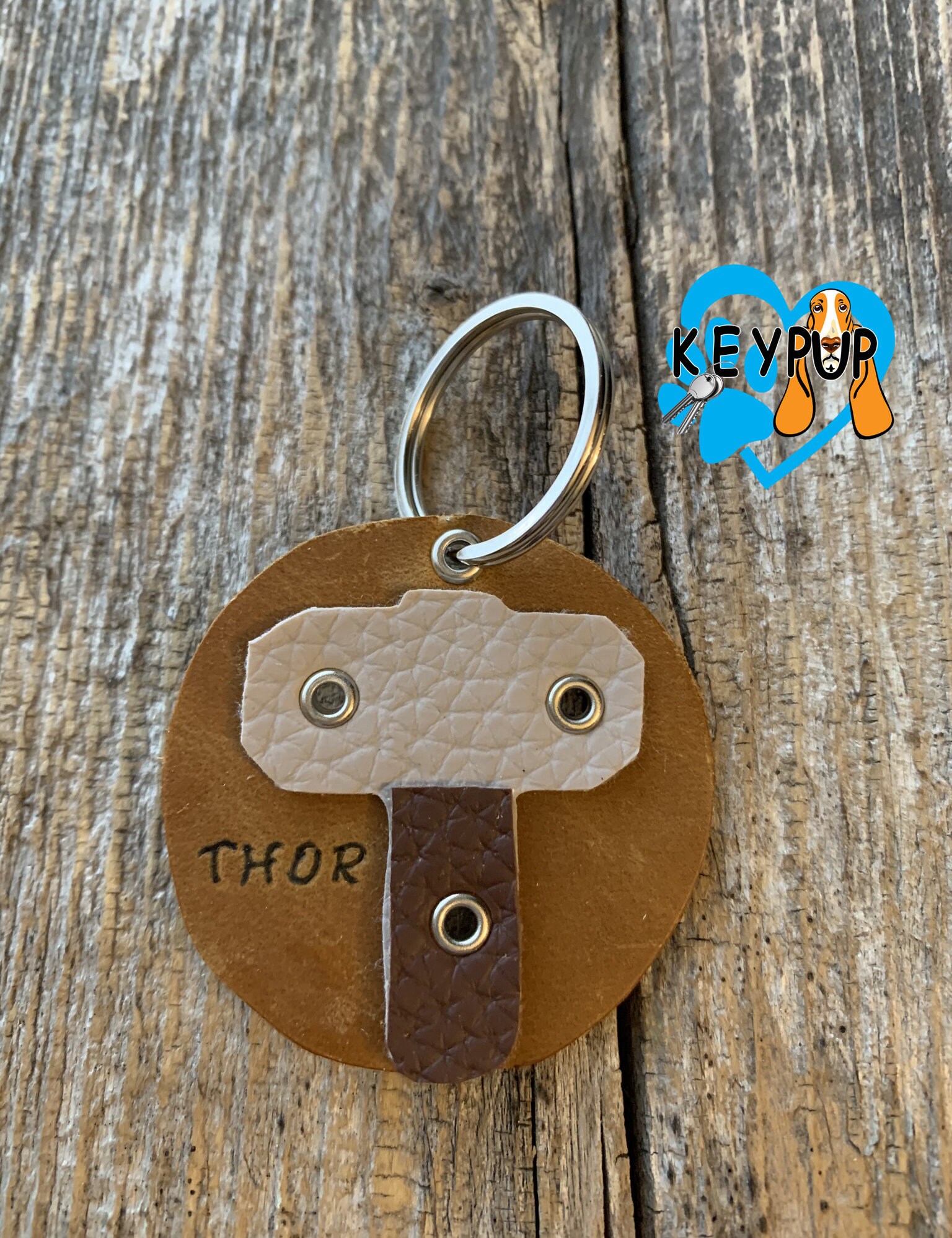 Thor Hammer Gods Haustier ID Tag Schlüsselanhänger Leder Hund Etsy