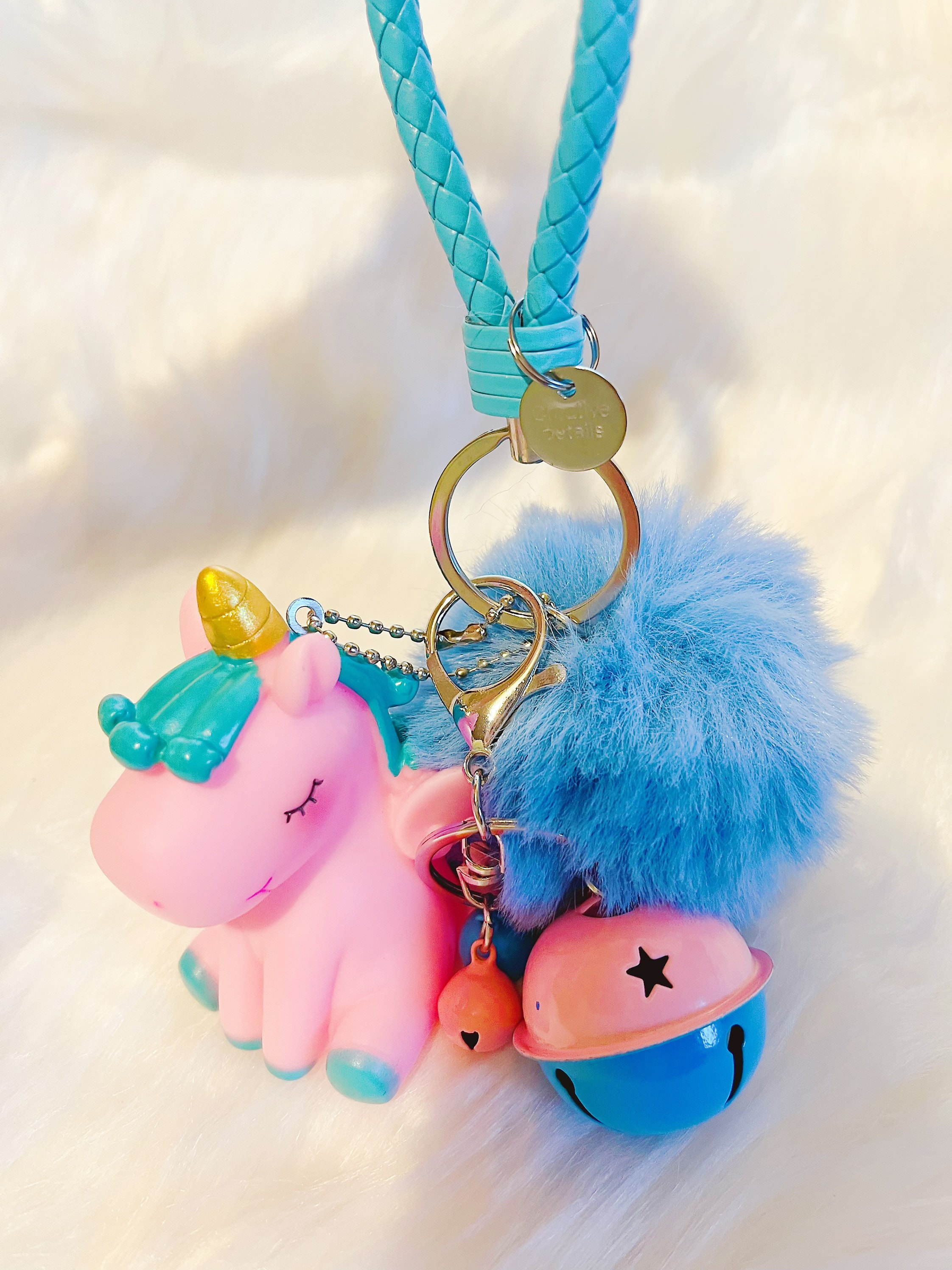 小物 MASU UNICORN KEY HOLDER Super Cute Silicone Unicorn Keychain/key Holder With Bells Charms