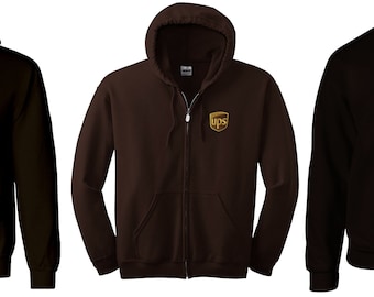 UPS Sweatshirts, Hooded, Crewneck Zippered United Parcel Service Free Domestic Shipping