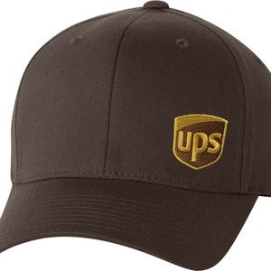 Custom UPS Hats Caps 112 Richardson Flex Fit 210 Flat Bill 6277 Curved & 3d Puff Free Domestic Shipping Free Personalized Adult and Youth image 5