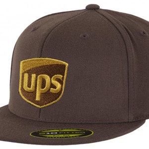 Custom UPS Hats Caps 112 Richardson Flex Fit 210 Flat Bill 6277 Curved & 3d Puff Free Domestic Shipping Free Personalized Adult and Youth image 2