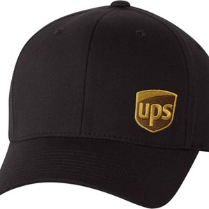Custom UPS Hats Caps 112 Richardson Flex Fit 210 Flat Bill 6277 Curved & 3d Puff Free Domestic Shipping Free Personalized Adult and Youth image 7