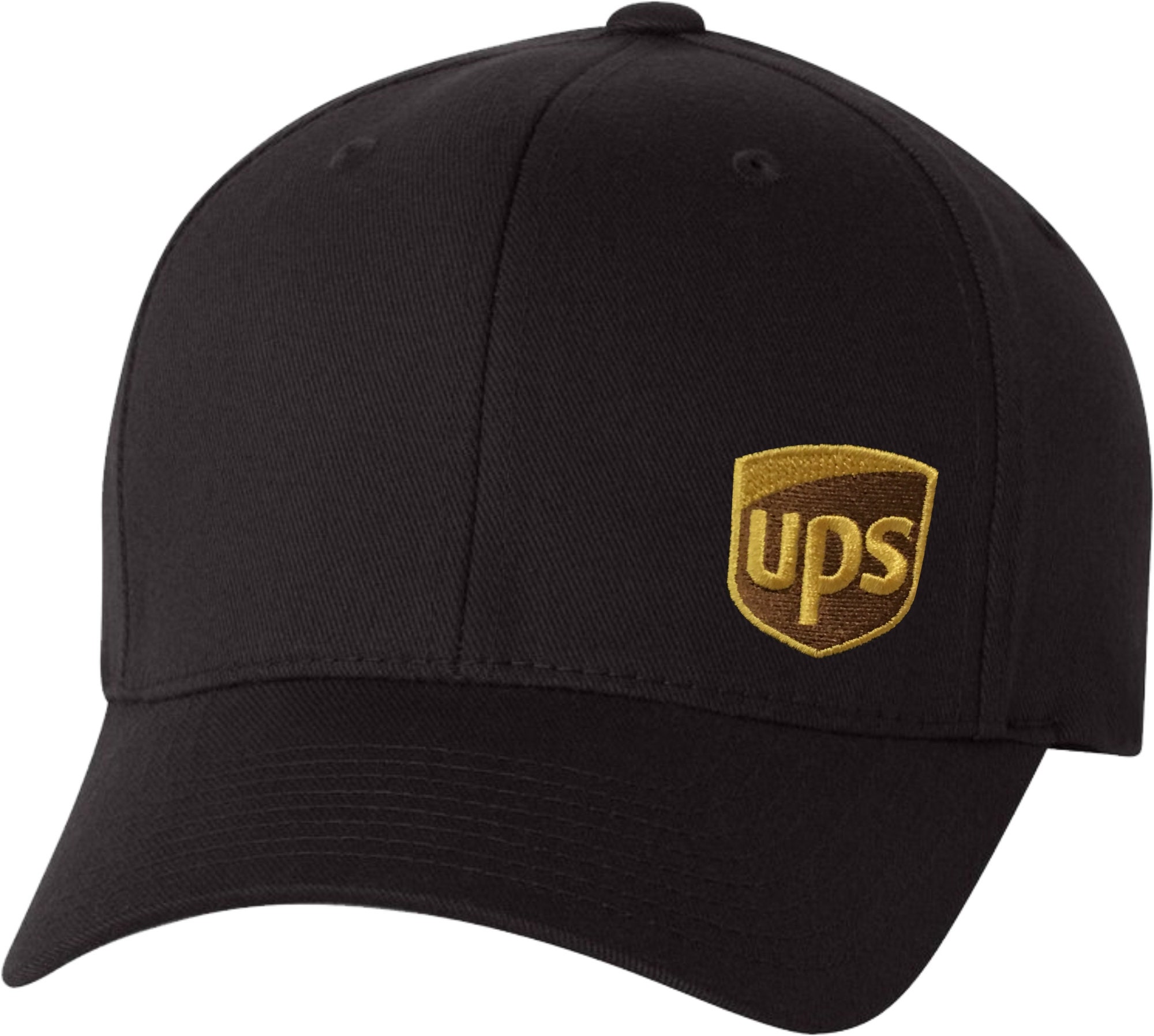 Custom UPS Hats Caps Flex Fit 210 Flat Bill 6277 Curved and | Etsy