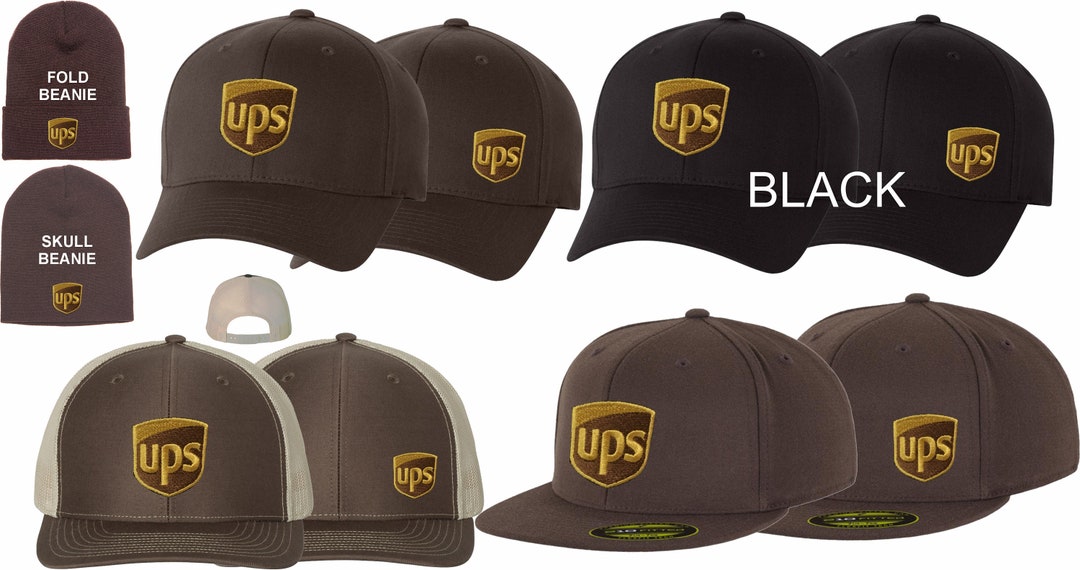 Custom UPS Hats Caps 112 Richardson Flex Fit 210 Flat Bill 6277 Curved & 3d  Puff Free Domestic Shipping Free Personalized - Etsy