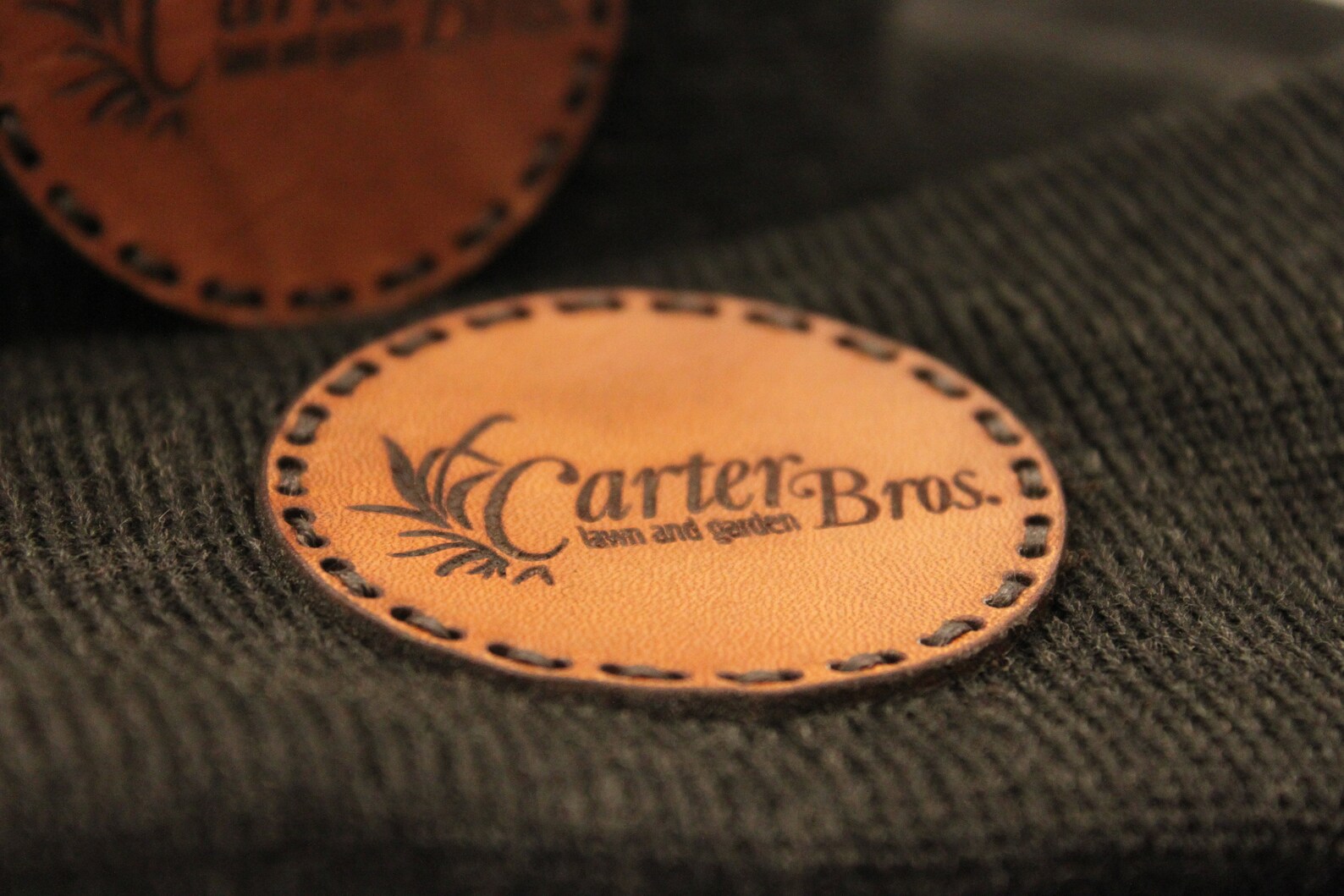 Die Cut Custom Leather Patches Laser Engraved Hat Patches Etsy
