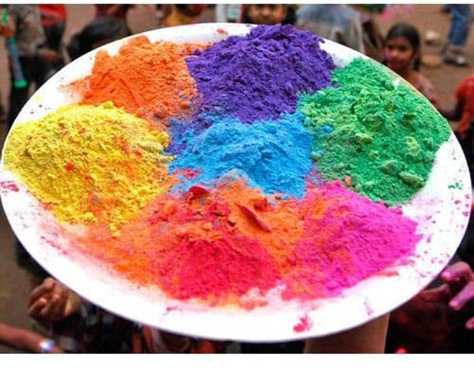 holi powder art
