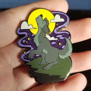 Howling At The Moon Hard Enamel Pin