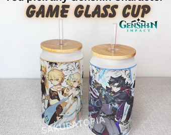 Genshin Game Anime Cup Wrap, Ready to Use Glass Cup Wrap. – SakuratopiaAnime