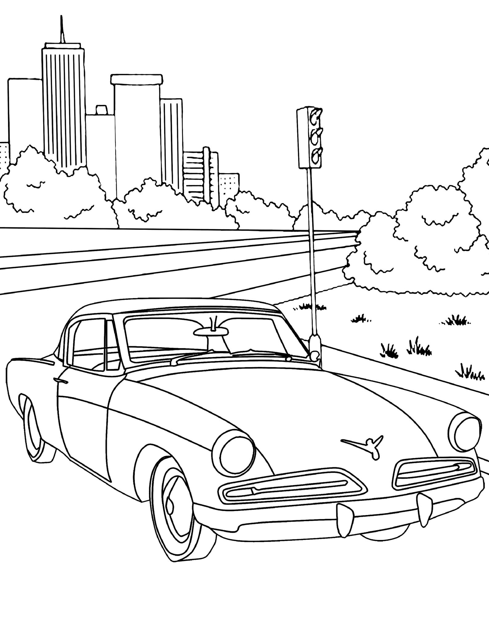 Vintage Car Coloring Pages for Kids Adults Printable - Etsy
