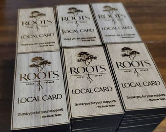 Personalized Wood Business Cards | One/Two Sided | Laser Engraved Wood Business Cards |  Unique Quality Wood Cards | Laser Engrave