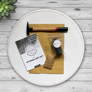 Kit de arte con hilo personalizado: retrato DIY, pintura con hilo