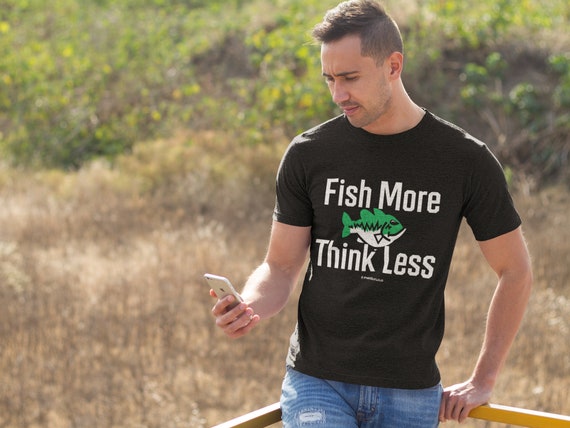 Men's Fishing Shirt FRONT PRINT / Unisex Short Sleeve Tee Outdoor