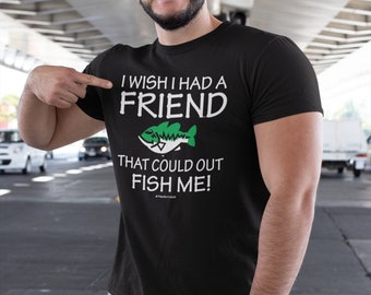 Men's Fishing Shirt BACK PRINT/ Unisex Short Sleeve Tee Outdoor