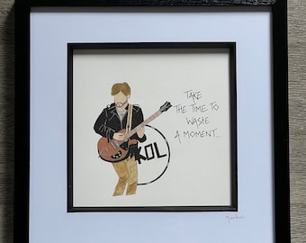 Kings of Leon gesigneerde ingelijste kunst 'Waste a Moment'