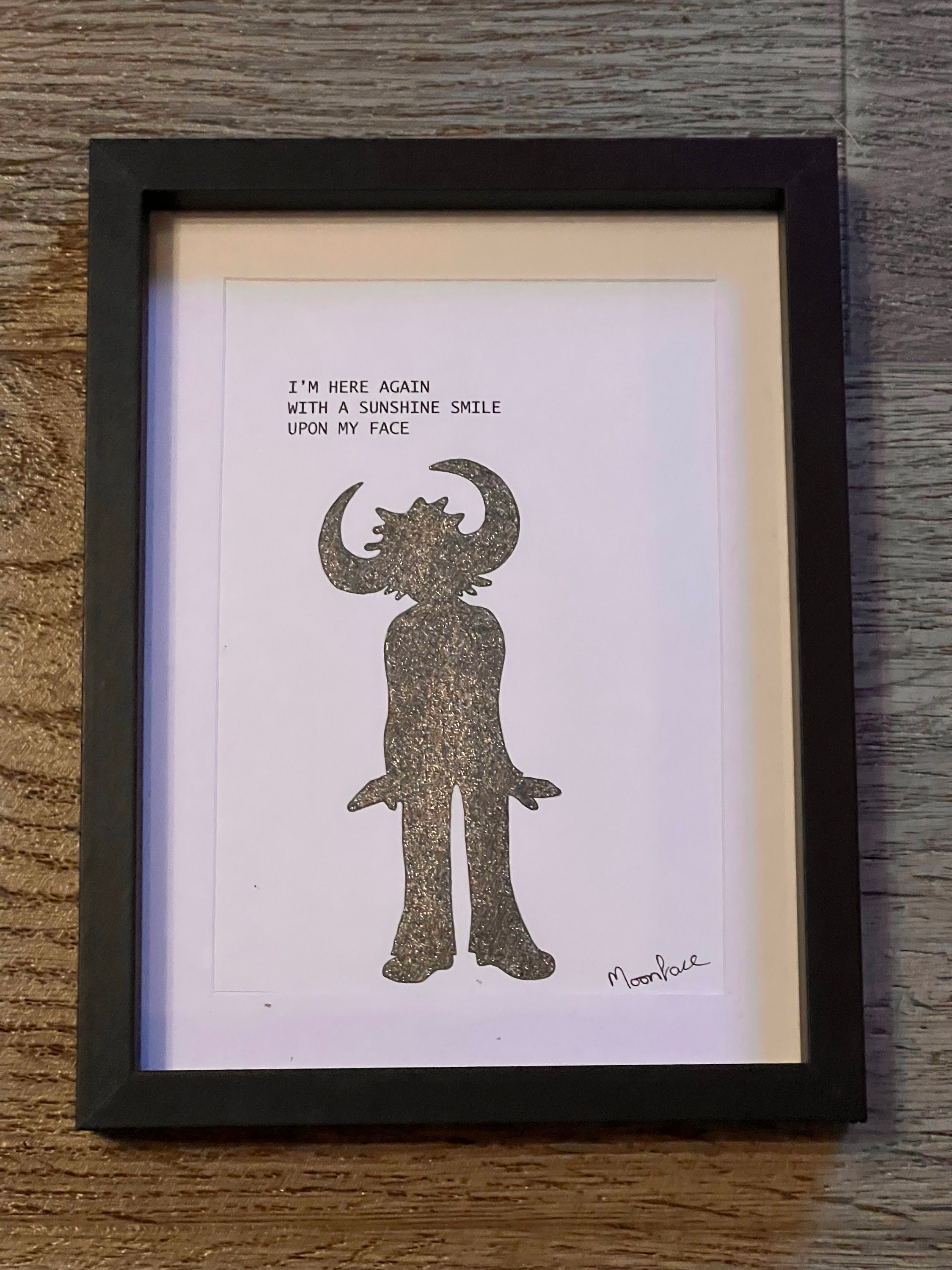 Hand Drawn Original Framed Artwork of Jamiroquai With Lyrics