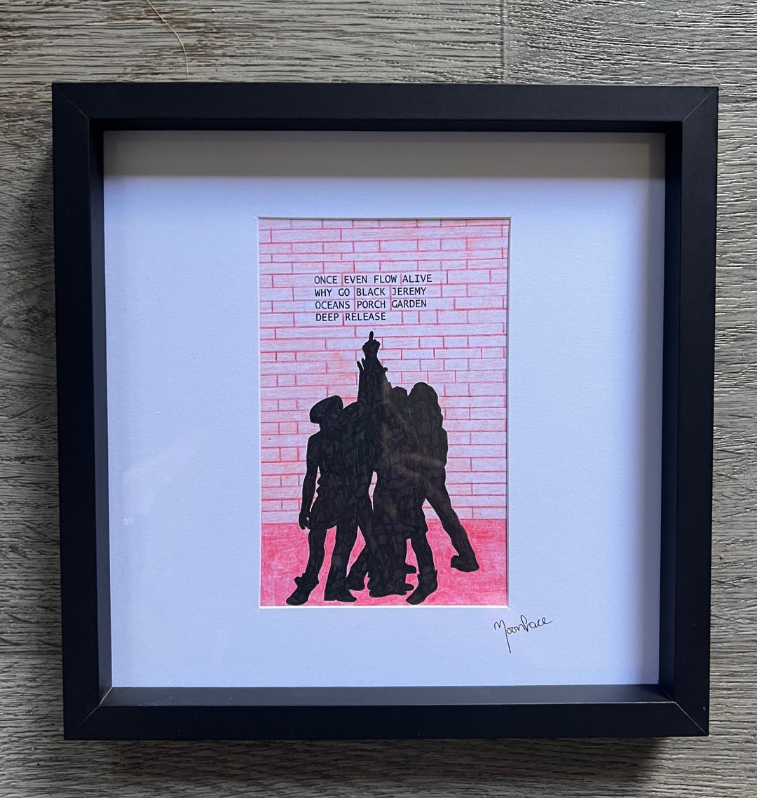 Pearl Jam Ten Album Cover Hand Drawn Original Framed Artwork - Etsy