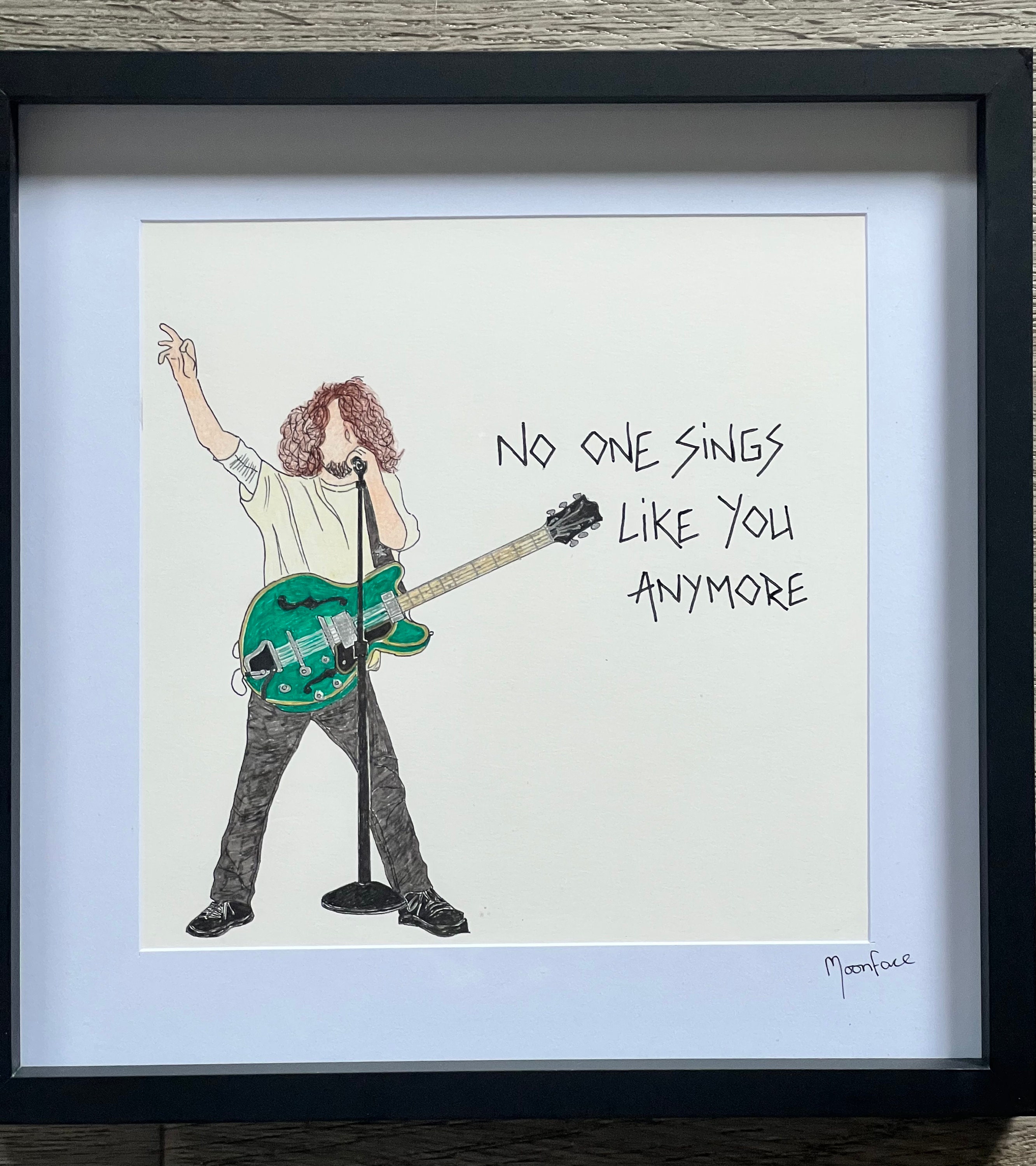 Chris Cornell Patience Black Heart Song Lyric Print - Song Lyric