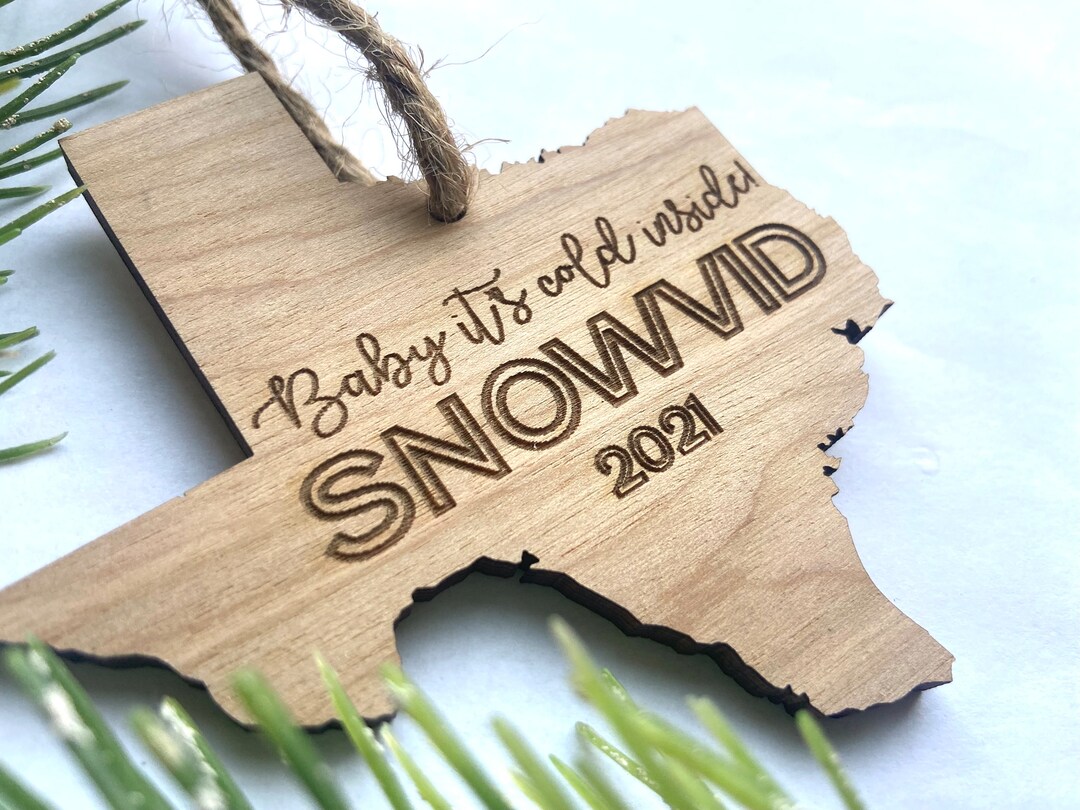 Customizable Texas Ornament - Texas- Engraved Birch Wood - Made in USA ...