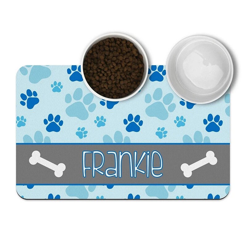 Custom Pet Food Mat, Custom Dog Placemats, Custom Cat Placemat, Personalized Pet Placemat ...