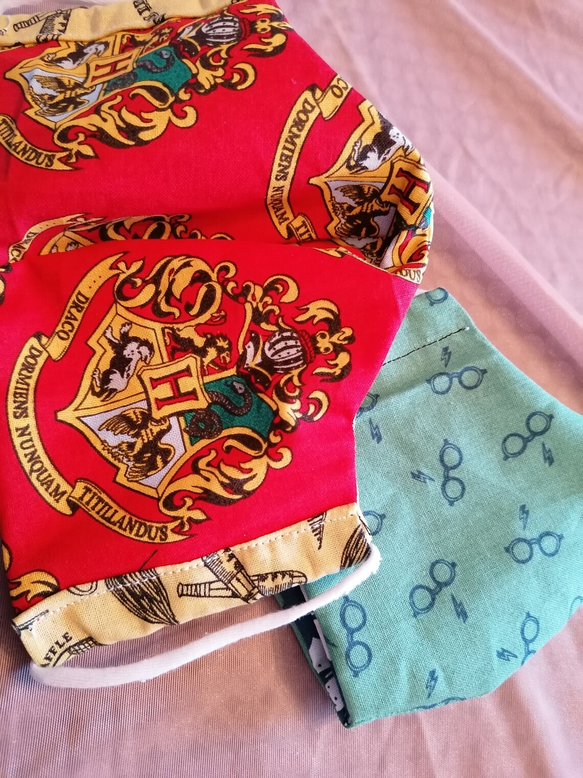 Set of 2 Harry Potter Reusable Reversible Face Masks | Etsy