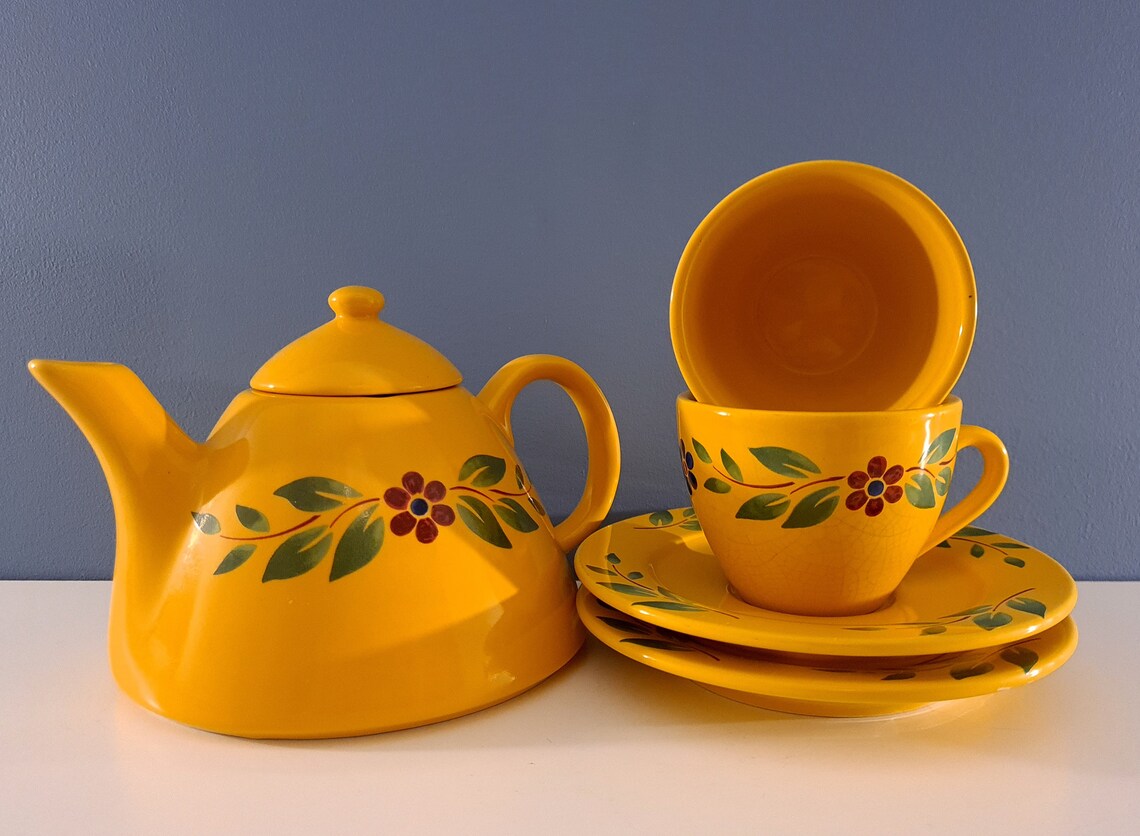 Christineholm Design Studio Tea Set Vintage Etsy