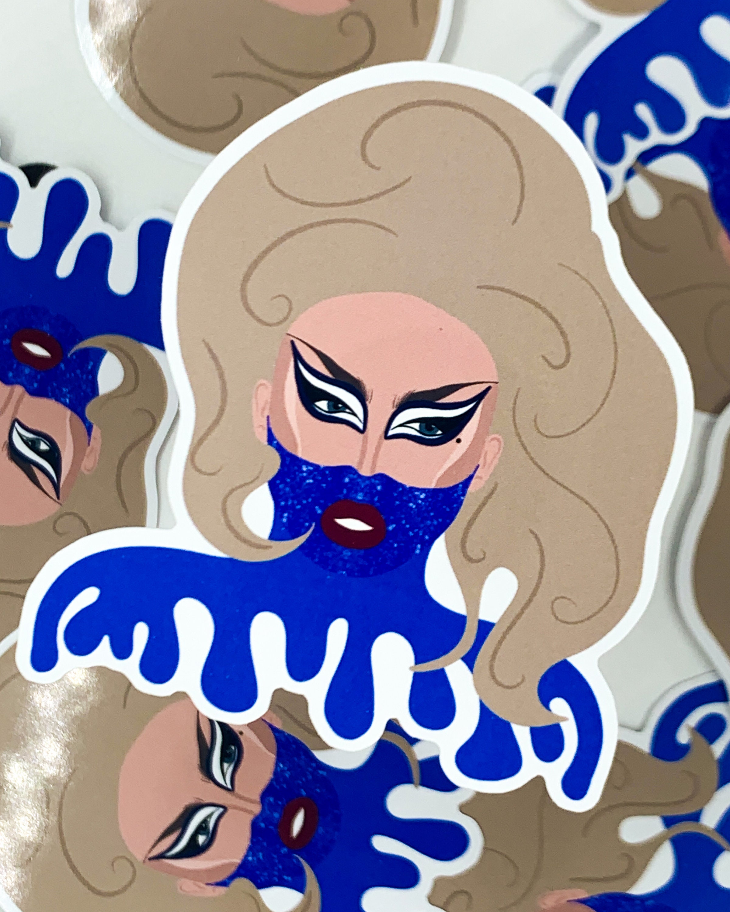 RuPaul's Drag Race UK Top 5 Stickers // Digital Art Hand | Etsy