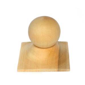 Staircase Cap 3 or 4 inches, Finial Newel Post Wooden Newel Furniture wooden lid, newel post cap wood turning Unfinished Custom Baluster cap