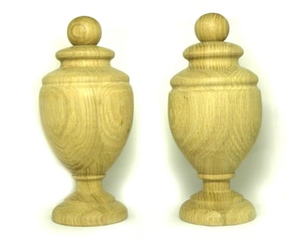 1 Wood Finial Big size,  Custom Post Staircase Finial, Stair Newel Post, Cap Newel Furniture, Unfinished, stair case, antique, finial cap