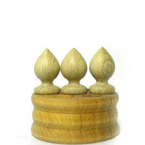 Finial 3 item, Wood Finials Post, Custom made, restoration hardware furniture, Craft Wooden Cap Newel Post, decorative toppers, unfinished