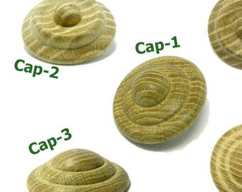 Cap 3 item, 51mm, 70mm, 76mm, 90mm, Finials Newel Post Bespoke Craft Wooden Newel Furniture Made to order Custom