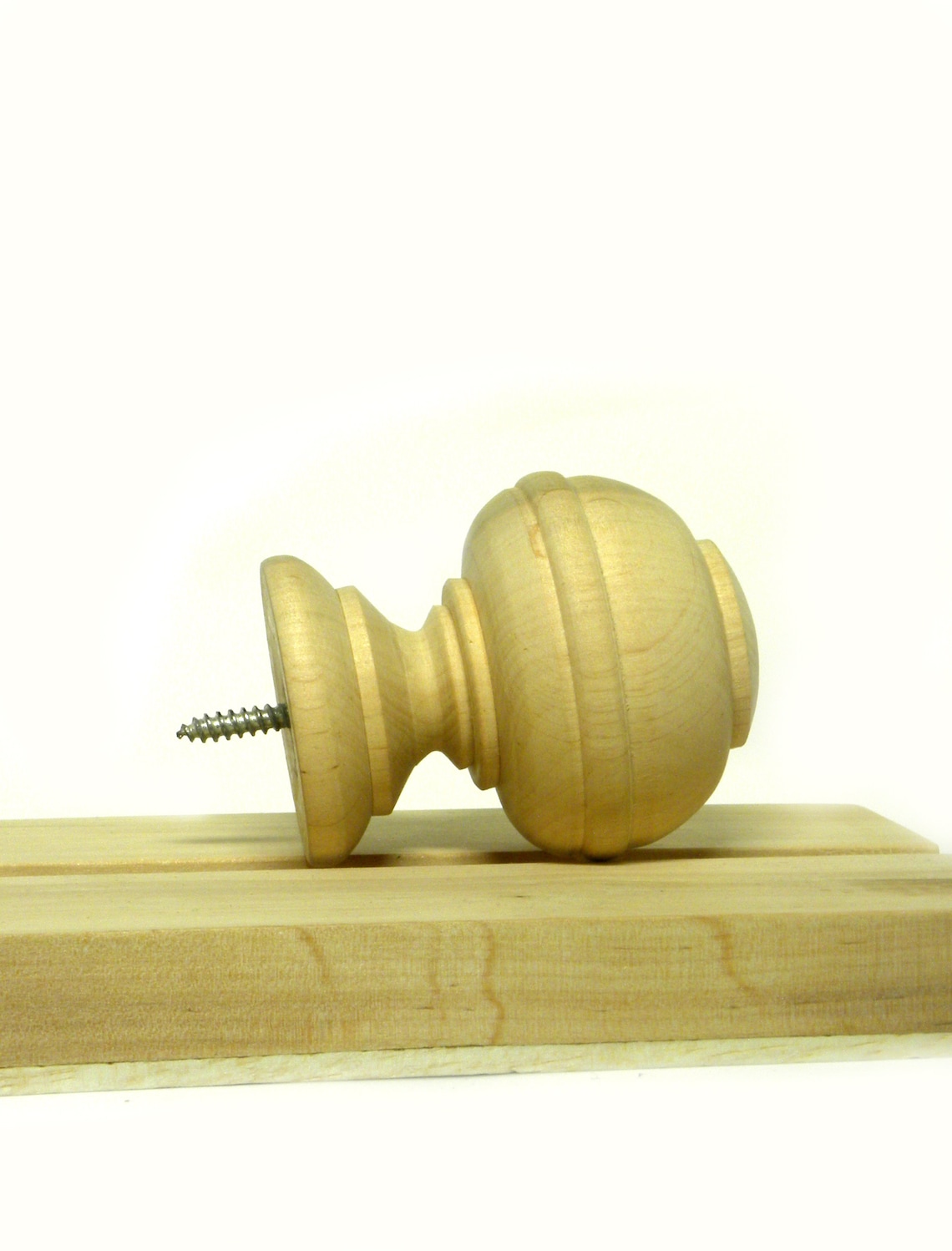 Curtain Rods Finials Unfinished 2 item Stairs finials Post Etsy