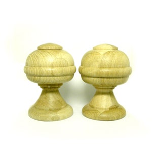 1 Big Finial, Oak finial, staircase finial, Large Post, Bannister Topper, Custom made, Staircase Wooden Finial, Craft Wooden