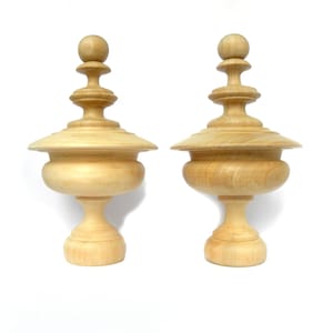 Wood finial 1 item, custommade finials poster bed, bed decor, wood bed frame, antique wood finials for restoration