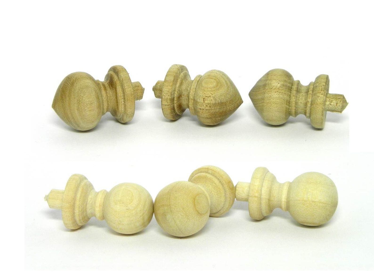 Wood Finials Dollhouse 16 Very Small Craft Wooden Furniture Etsy