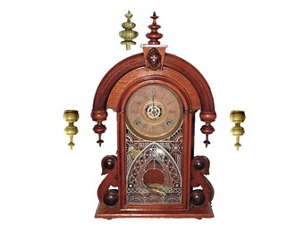 Finials Clock Seth Thomas Umbria Ansonia model Parisian, King, Welch and Spring Co. Patti VP, Ansoni Sydney, Kroeber Langtry, Howard Miller