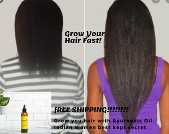 Ayurvedic Hair Growth Oil. Amla, Brahmi,  Neem, Fenugreek, Rosemary, Horsetail and more